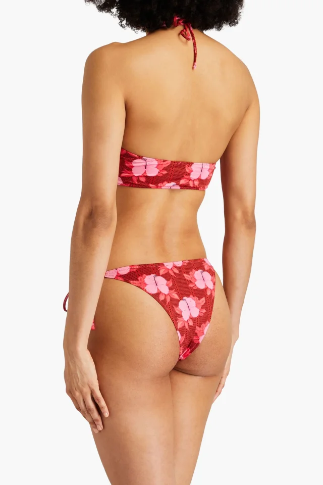 Fisch Chanzy Floral-Print Stretch-ECONYL® Bikini Briefs, photo 3 of 4 from THE OUTNET