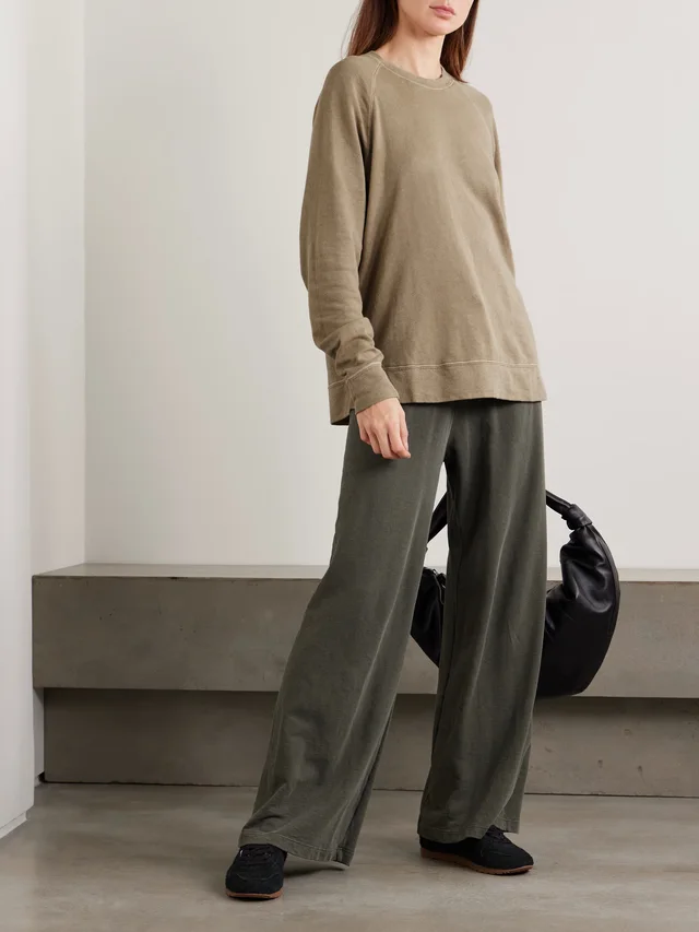 JAMES PERSE Supima cotton-jersey sweatshirt in Brown, photo 2 of 2 from NET-A-PORTER (Canada)