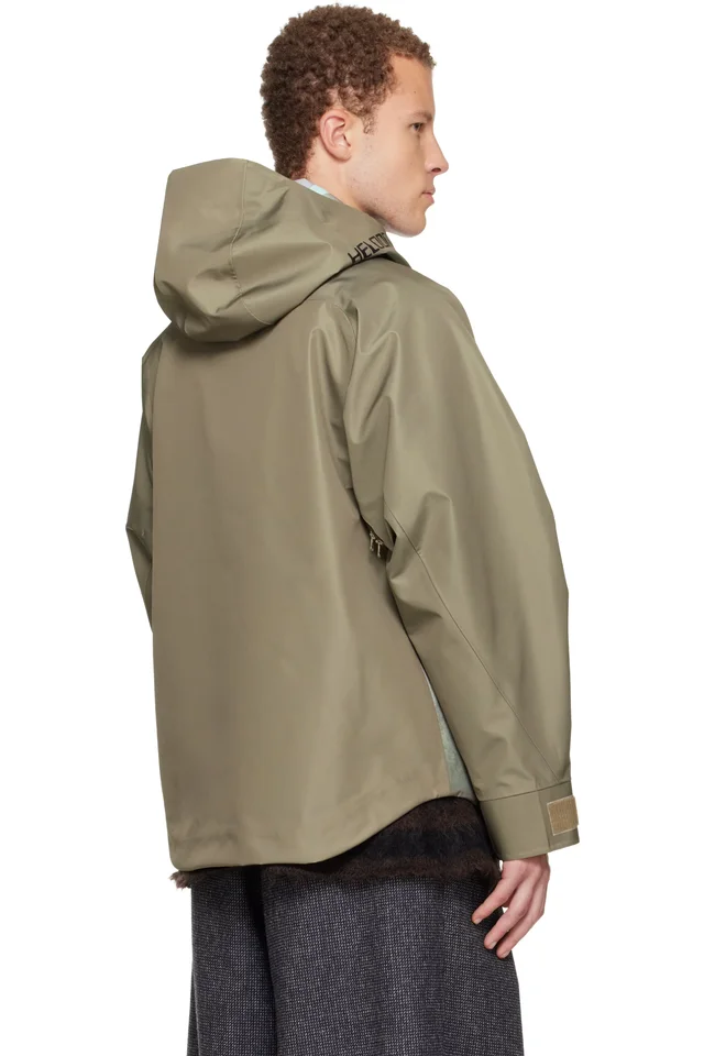 UNDERCOVER Khaki UC2E4205-1 Jacket, photo 3 of 5 from SSENSE