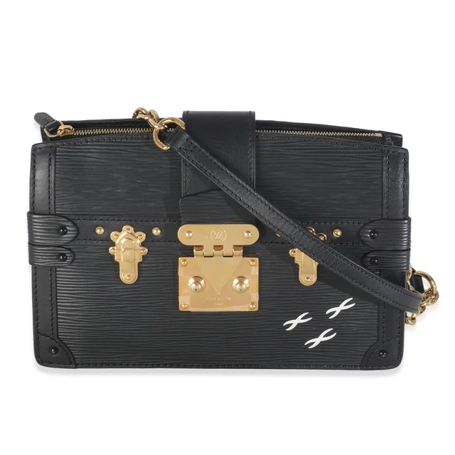 Louis Vuitton Black Epi Leather Trunk Clutch Handbag in Black Leather from HEWI