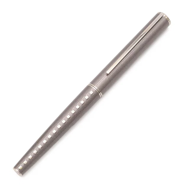 Louis Vuitton Jet Ligne Ballpoint Pen Cap Type Silver Gray Black in Black from The Reluxe