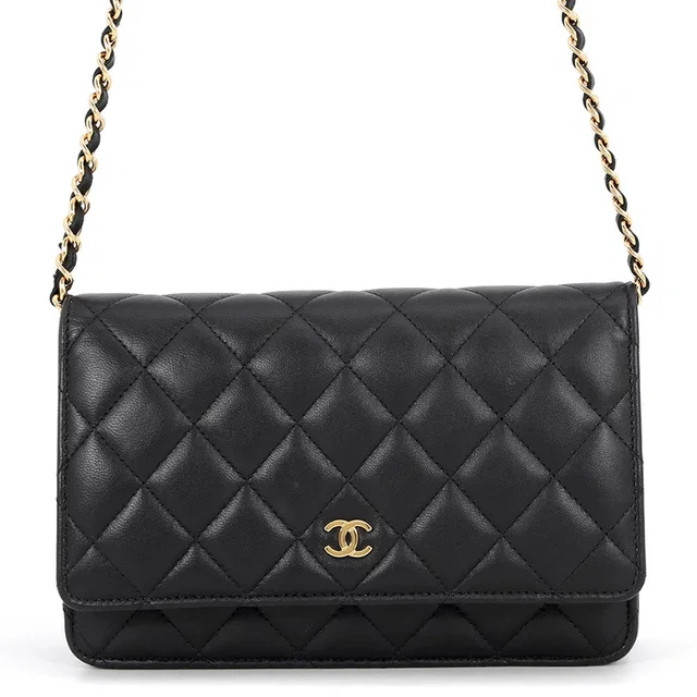 Chanel Matelasse Classic Chain Wallet BlackAP0250 Lambskin in Lambskin from GALLERY RARE