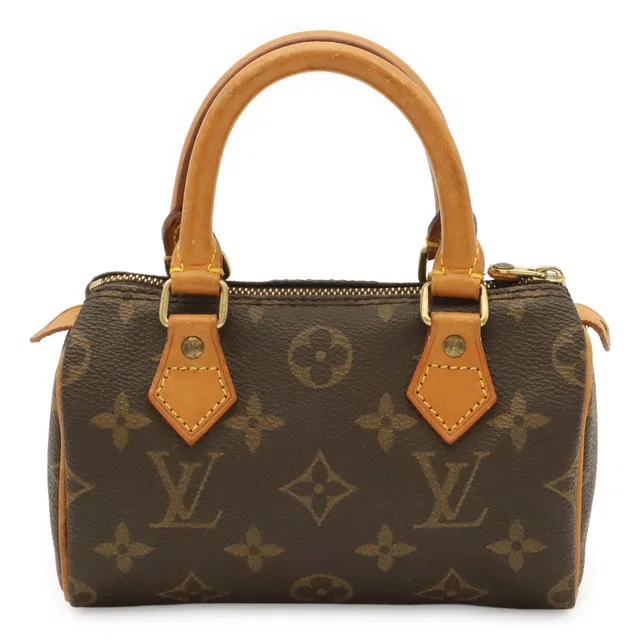 Louis Vuitton Monogram Mini Speedy Mini Bag Pouch Case in Coated canvas from The Reluxe