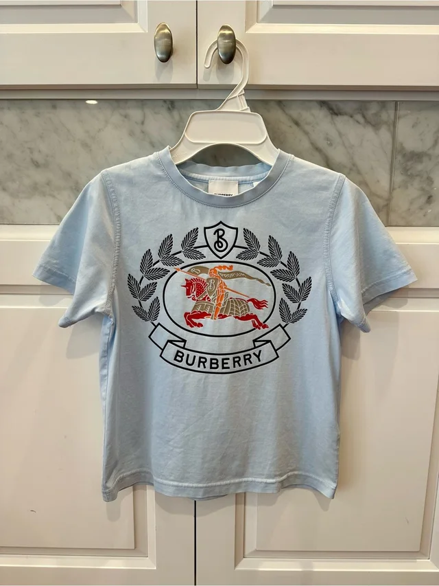 Burberry Children T-Shirt in blue from Poshmark