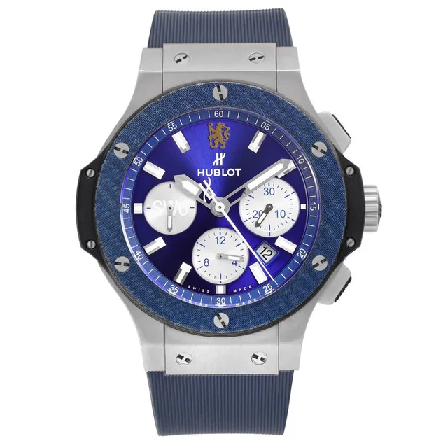 Hublot Big Bang Chronograph Blue Dial Mens Watch 301.SY.7129.LR.CFC17 in blue|gray from Jomashop.com
