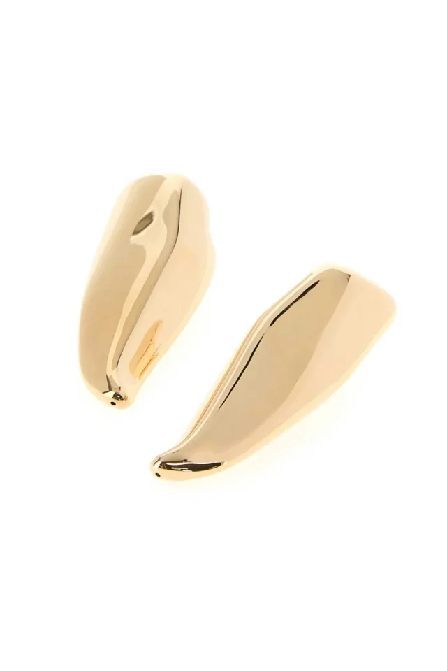 Bottega Veneta Gold-Finished Sterling Silver Earrings — Gold in Gold from HEWI, photo 2 of 3