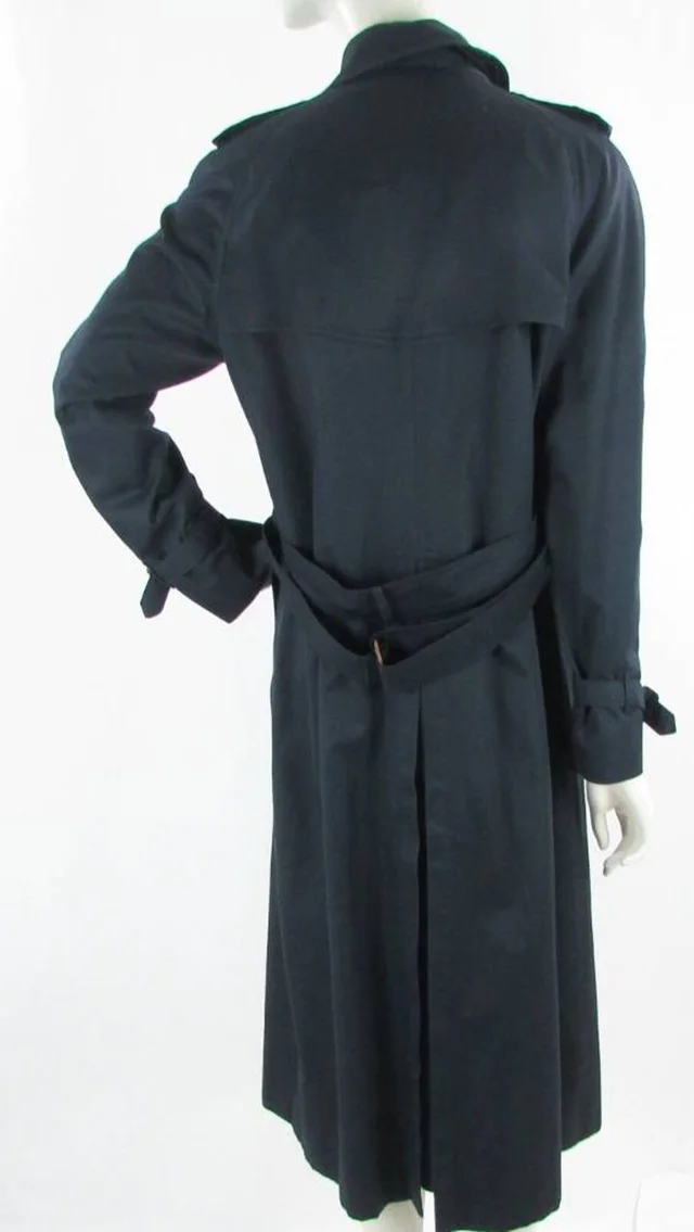 Burberry Rich Trench Coat Onyx Black Size: 16 in Black Cotton from Oxfam Online Shop, photo 2 of 2
