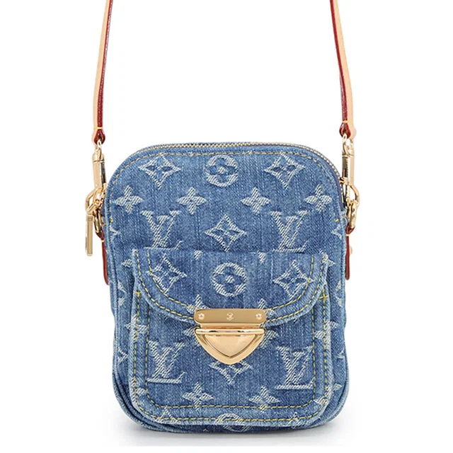 Louis Vuitton Pochette Fairfax Blue DenimM82948 Monogram Denim LVRemix in Blue Denim from GALLERY RARE