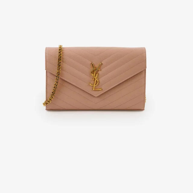 Saint Laurent Envelope Woc Light Pink in Pink Leather from The Purse Affair