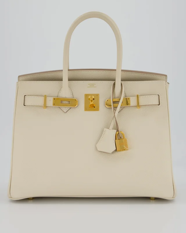 Hermès Birkin 30 Retourne Bag in White Epsom leather from Sellier, photo 2 of 2