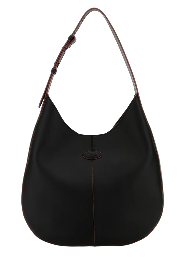 Tod's Shoulder Bag — Black Leather in Black Leather from HEWI