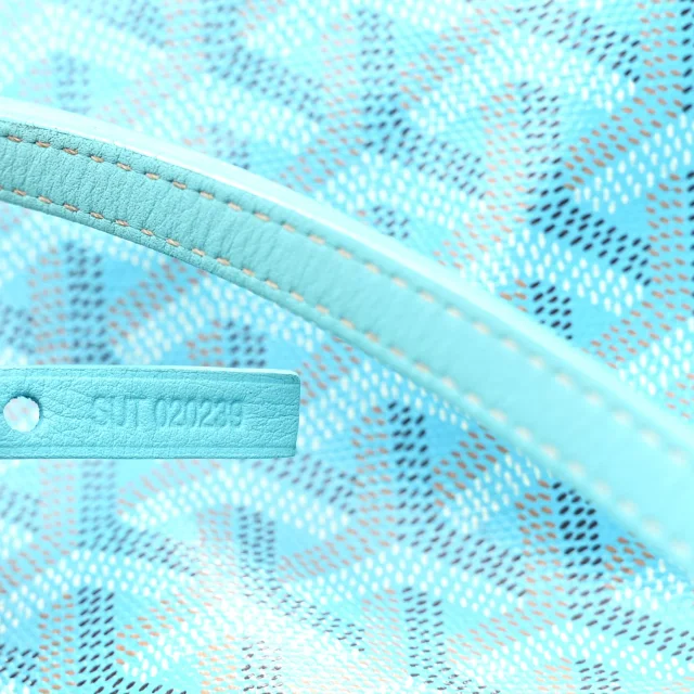 Goyard Goyardine Saint Louis GM Balise Beach Towel Set Turquoise in Blue Coated canvas from FASHIONPHILE, photo 9 of 12
