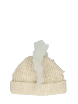 Charles Jeffrey LOVERBOY Beanie with pom-pom in 80% Lambswool, 20% Nylon, photo 4 of 4 from LUISAVIAROMA