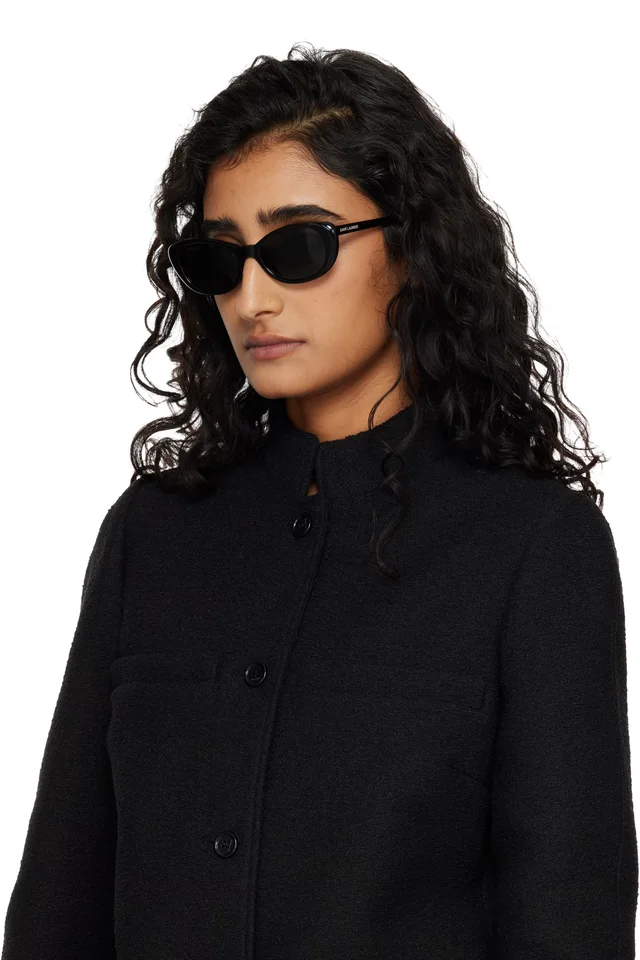 Saint Laurent Black SL 822 Sunglasses, photo 4 of 4 from SSENSE