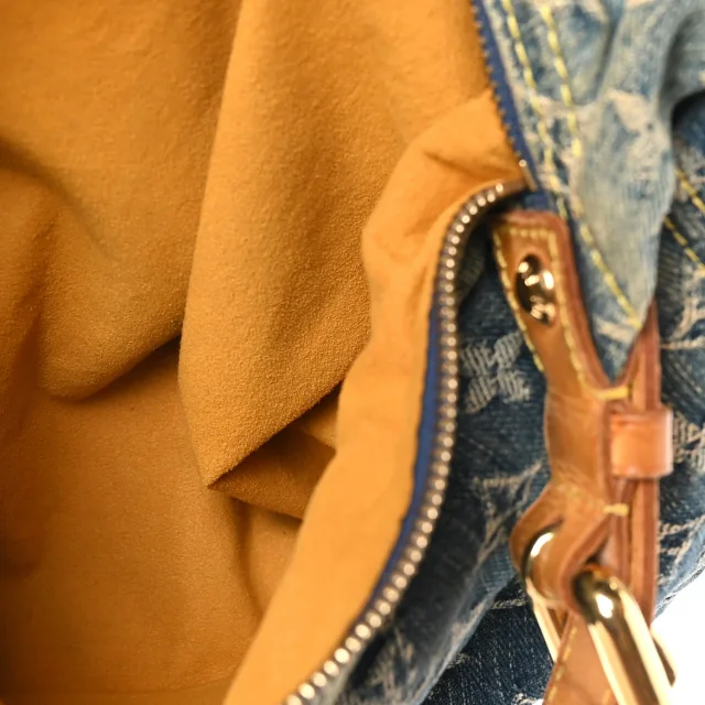 Louis Vuitton Monogram Denim Baggy PM Blue in Blue Denim from FASHIONPHILE, photo 6 of 12