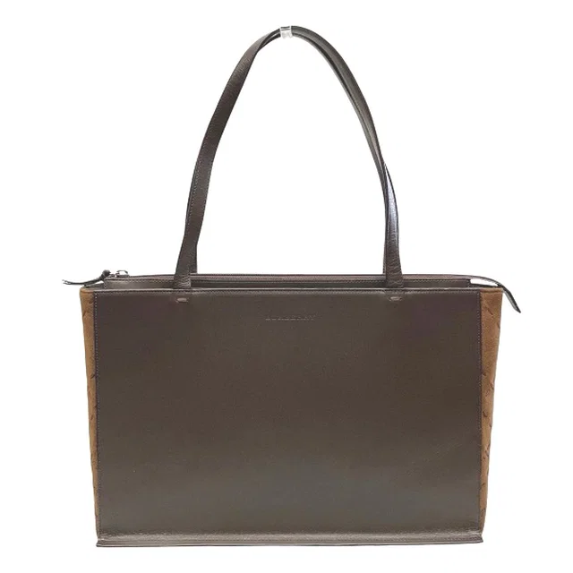 Burberry Leather Canvas Briefcase in Canvas from LuxUness