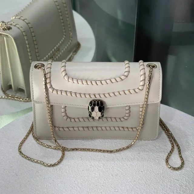 Bvlgari Serpenti Forever Creme Bag from Revivre Luxury Consignment