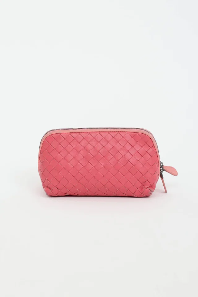 Bottega Veneta 2010 Intrecciato Pouch in Woven leather from VSP Consignment