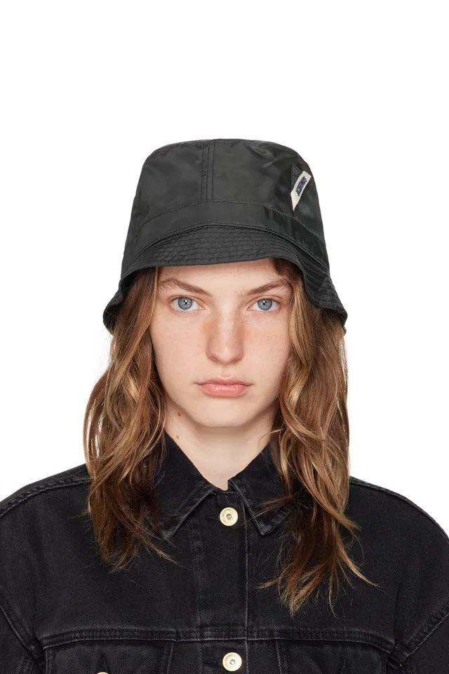 JACQUEMUS Black Les Classiques 'Le bob Ovalie' Bucket Hat, image 1 of 1 from SSENSE