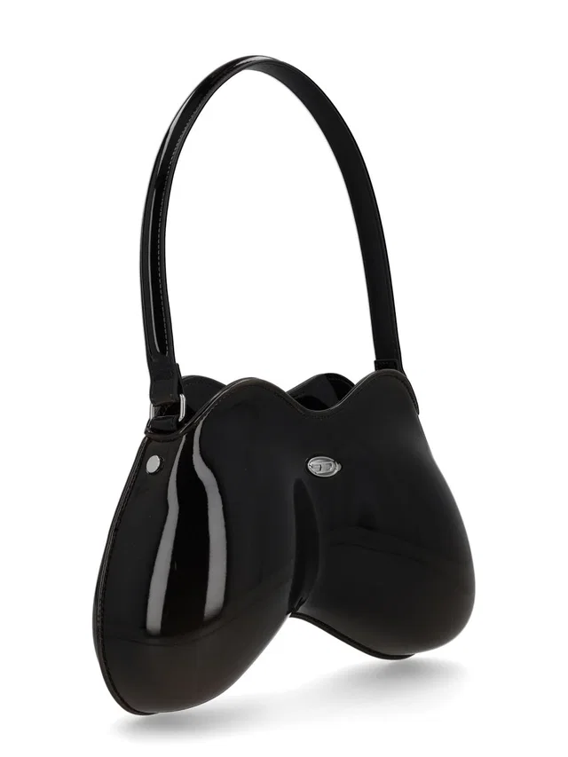 Diesel Shoulder Bag — Black Polyurethane in Black from HEWI