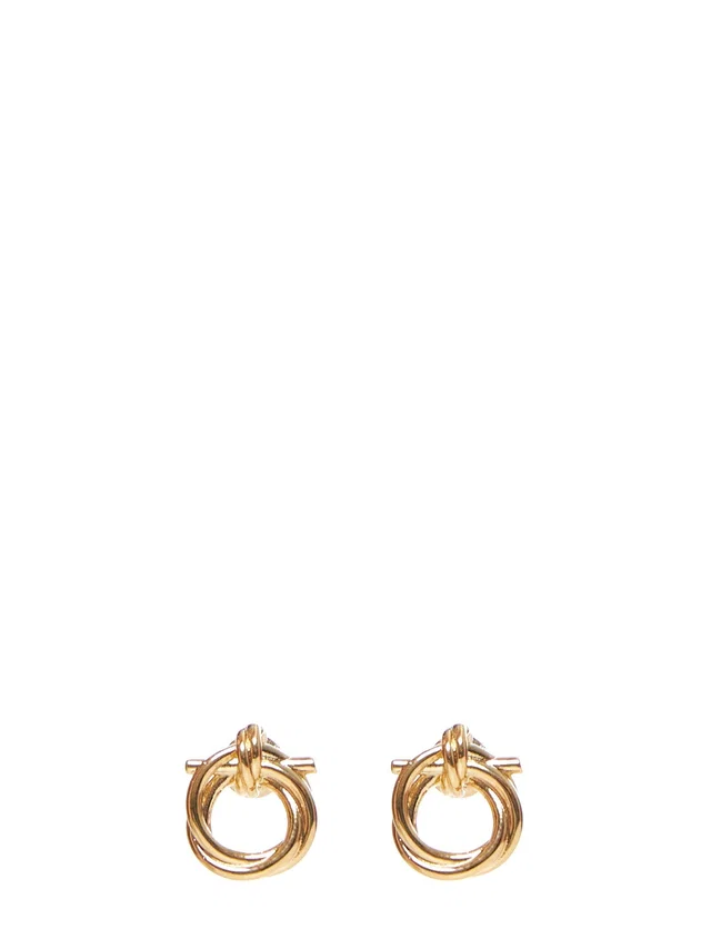 Ferragamo Gancini Evo Earrings — Gold Brass in Gold from HEWI