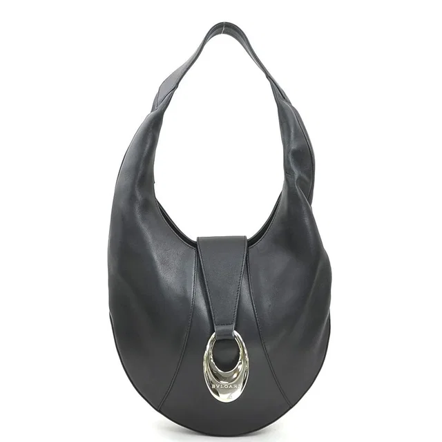 Bvlgari Shoulder Bag Black in Black Leather from The Reluxe