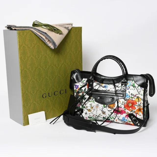 Gucci Neoclassic City the Hacker Project White Multicolor in White Canvas from The Reluxe