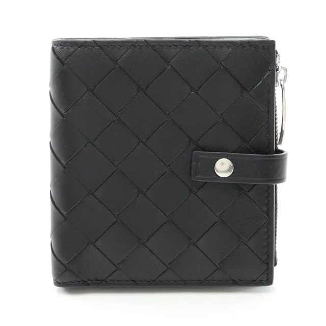 Bottega Veneta Intrecciato Leather Bifold Wallet in Woven leather from LuxUness