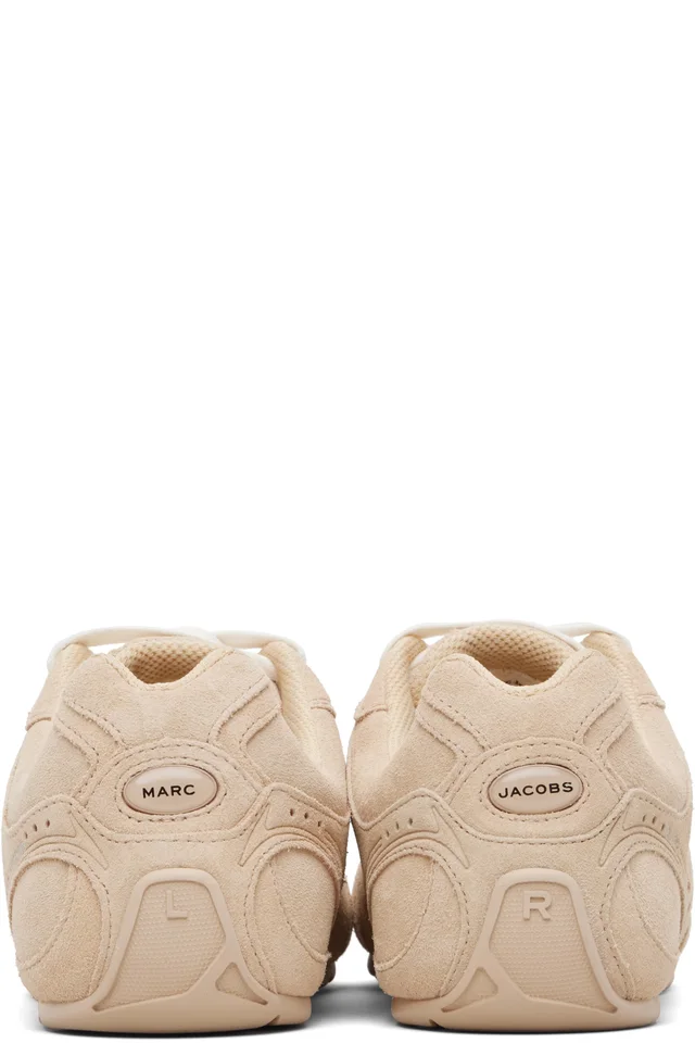 Marc Jacobs Beige 'The Suede 72 Spring' Sneakers, photo 2 of 5 from SSENSE