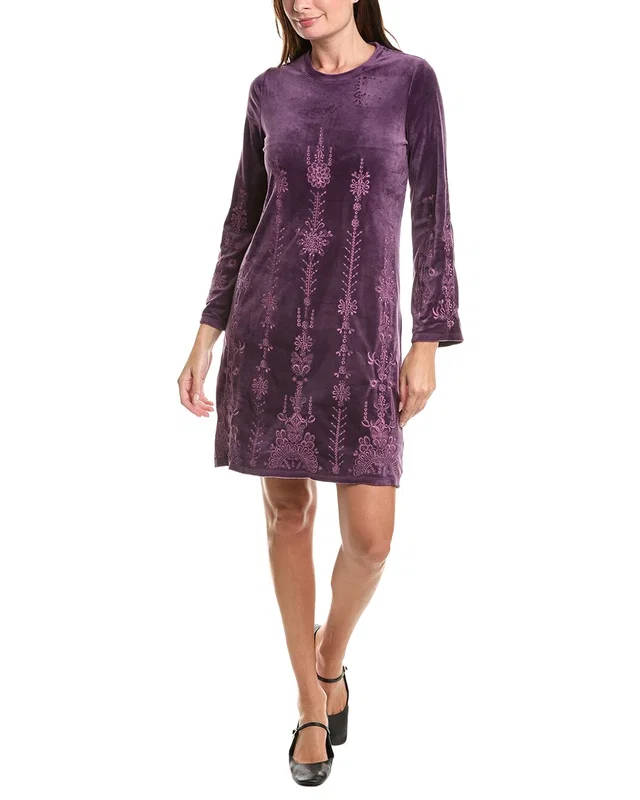 Johnny Was Bounce Velour Kimono Sleeve Mini Dress, image 1 of 1 from Rue La La