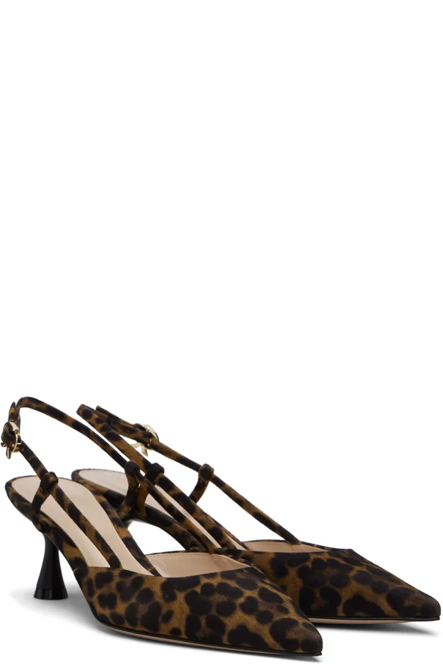 Gianvito Rossi Brown Ascent 55 Heels, photo 4 of 5 from SSENSE