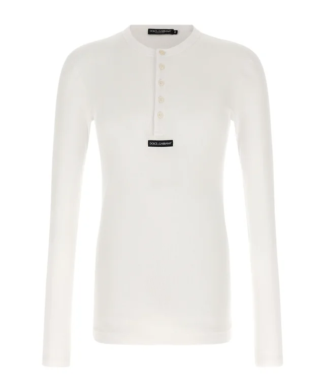 Dolce & Gabbana Serafino Logo Patch Jersey T-Shirt from SENSER, photo 1 of 1