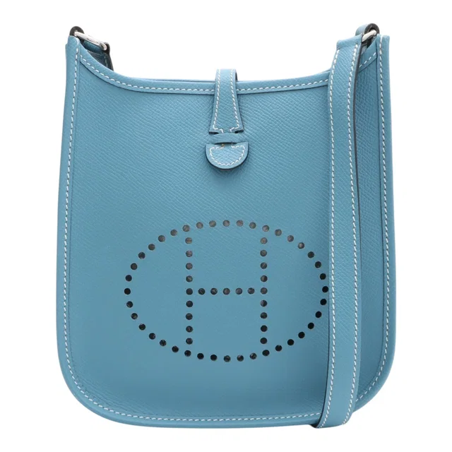 Hermès 2007 Evelyne TPM Blue Jean in Blue Epsom leather from VINTAGE QOO TOKYO