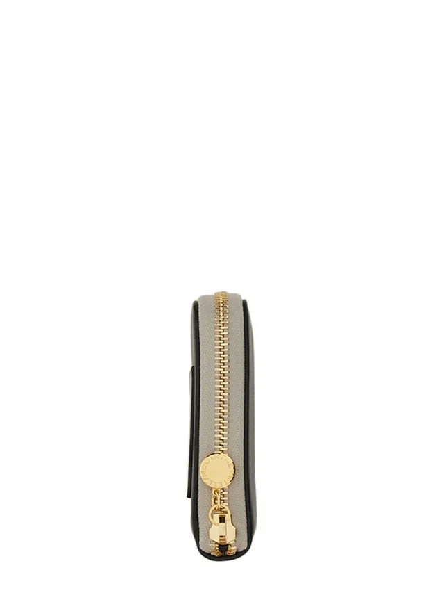 Stella McCartney Zipped Wallet — Black Polyurethane in Black from HEWI