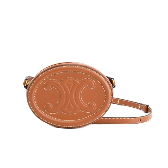 Celine Shoulder Bag Triomphe Oval Pass from The Reluxe