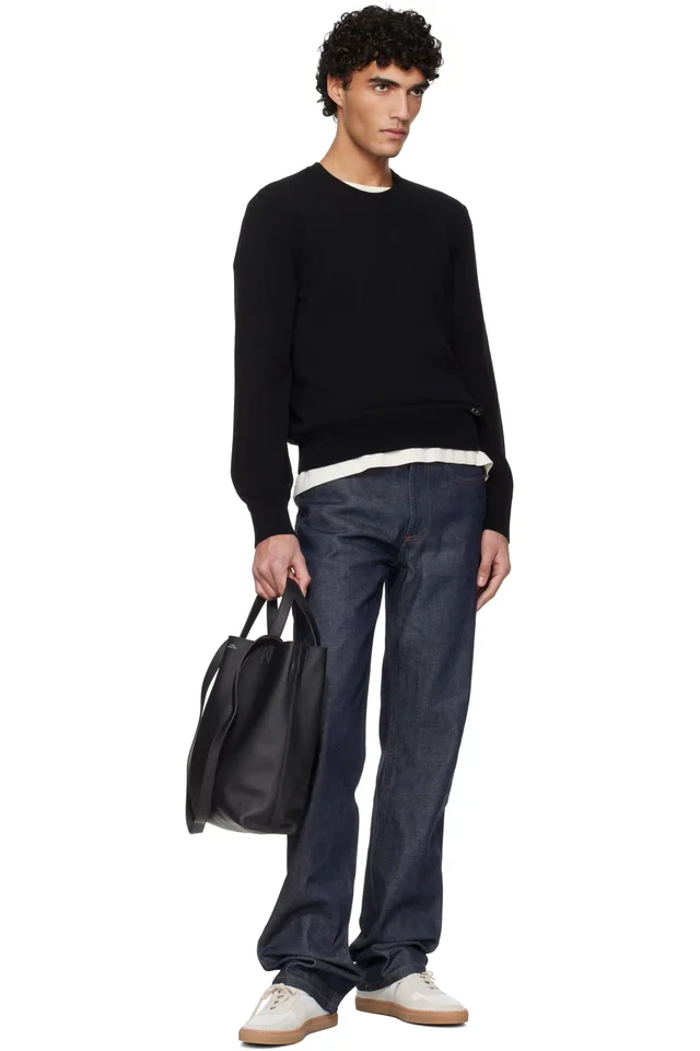 A.P.C. Black Maiko Medium Shopping Tote, photo 4 of 4 from SSENSE
