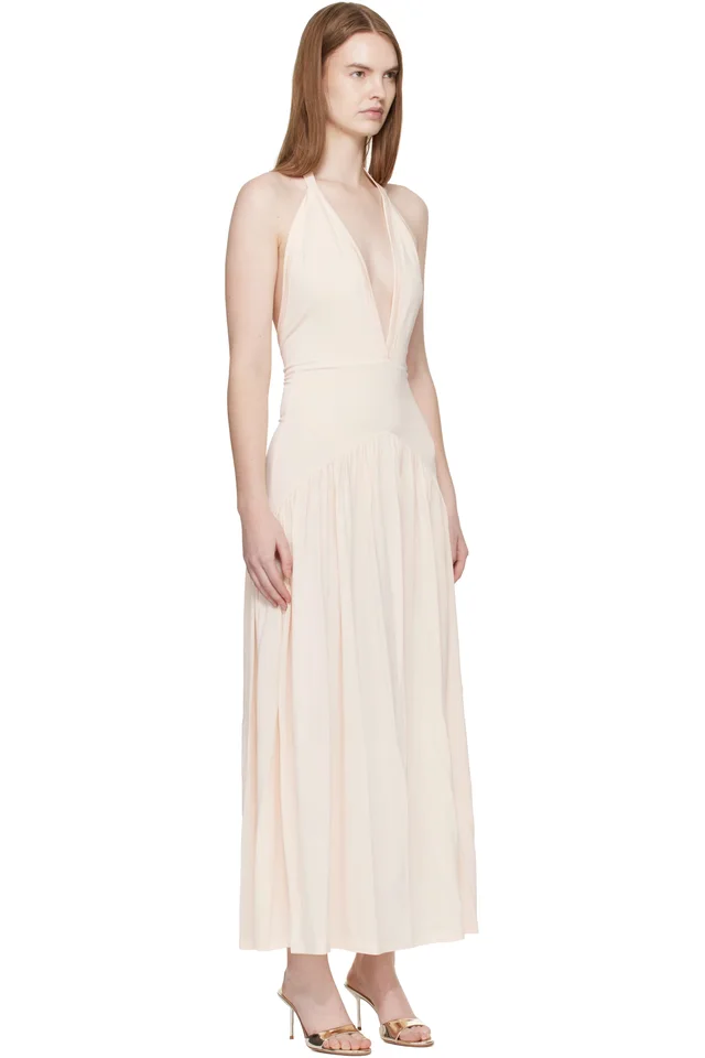 Aya Muse Off White Ola Midi Dress, photo 2 of 4 from SSENSE
