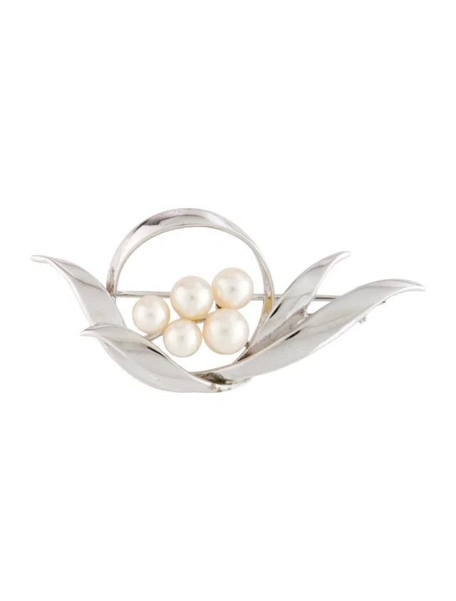 Mikimoto Pearl Brooch in multicolor from The RealReal