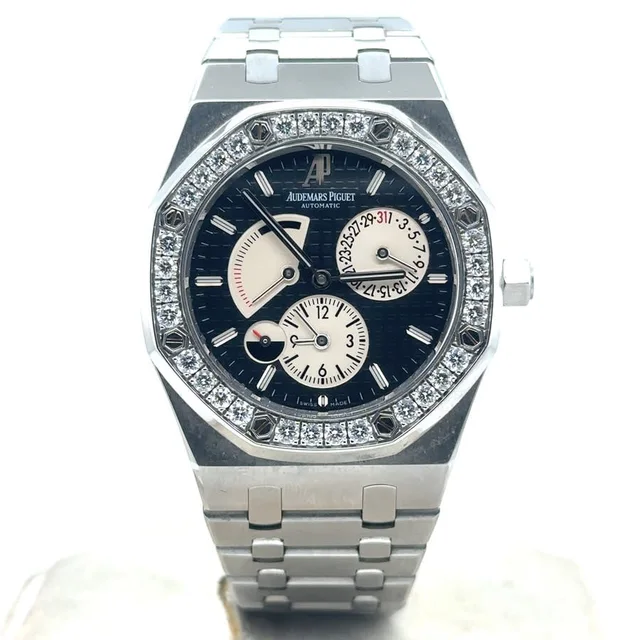Audemars Piguet Royal Oak Automatic Diamond Black Dial Mens Watch 26125ST.ZZ.D002CR.01 in silver|black|gray from Jomashop.com