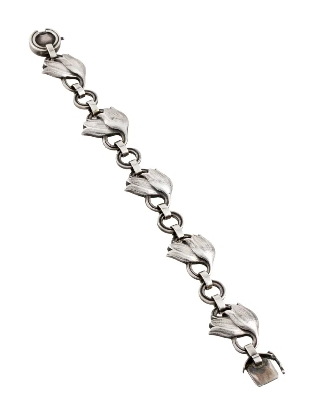 Georg Jensen Tulip Link Bracelet, 6.5" in multicolor from The RealReal