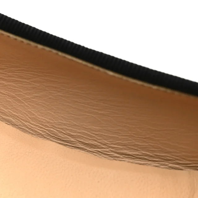 Chanel Patent Cap Toe Ballerina Flats 39.5 Black in Black Lambskin from FASHIONPHILE, photo 13 of 18