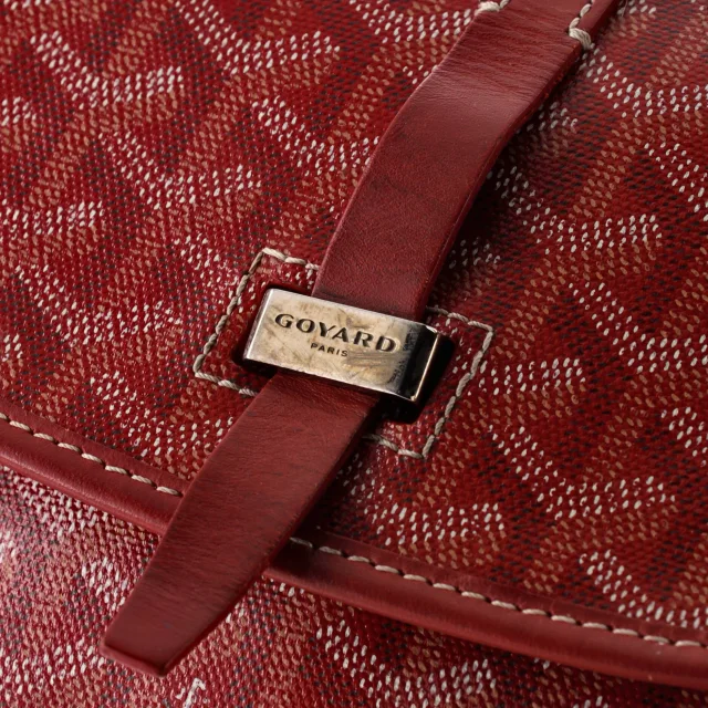 Goyard Belvedere II Messenger Bag Coated Canvas PM in red Coated canvas from Rebag, photo 6 of 7