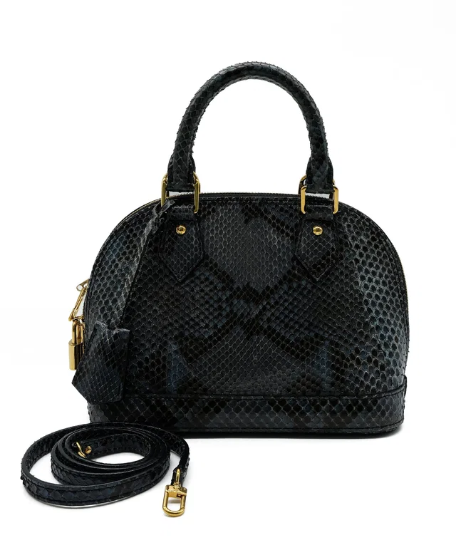 Louis Vuitton Alma Python Handbag in Python from Luxury Promise