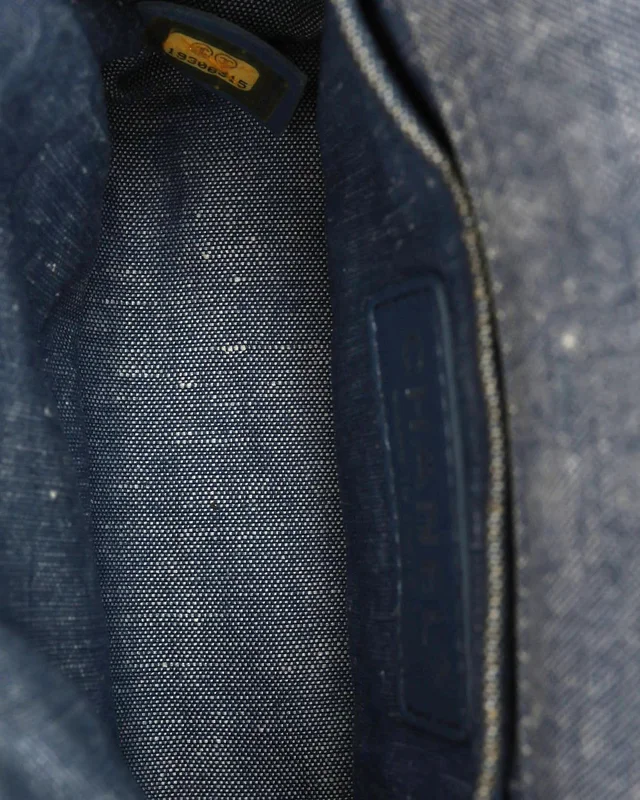 Chanel Square Denim Medallion Flap Bag in Denim from A Retro Tale, photo 8 of 9