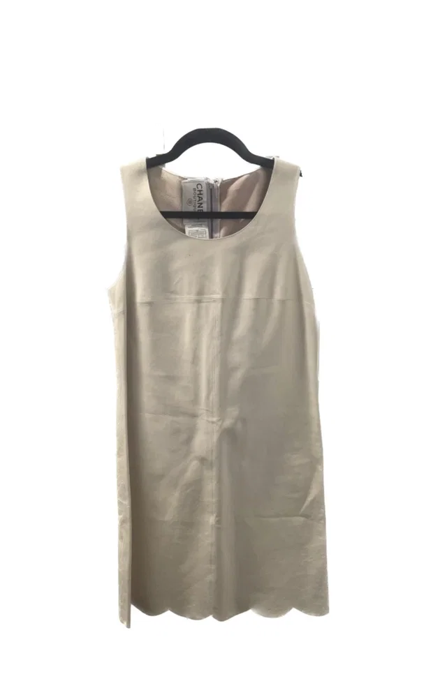 Chanel 1998 C Lambskin Leather Mini Dress in Lambskin from Luxury Promise