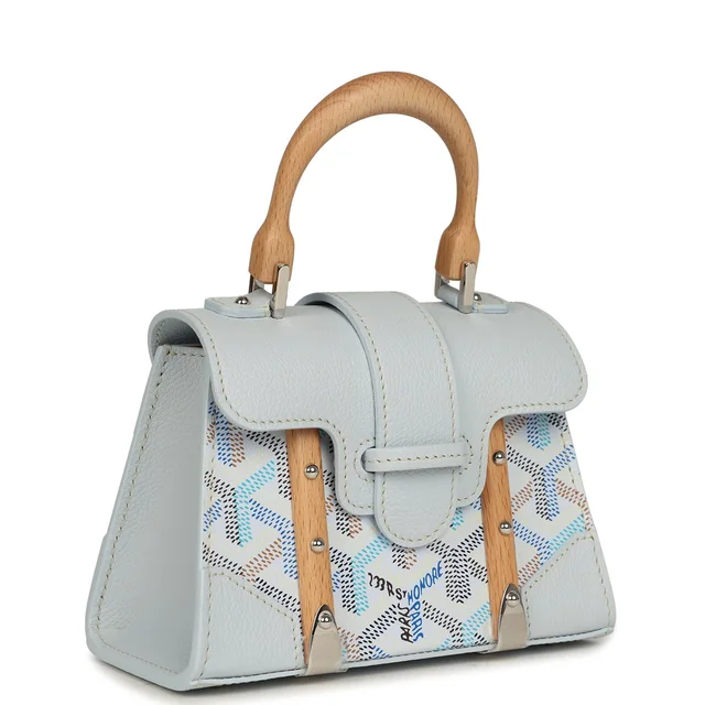 Goyard Goyardine Canvas Polar Blue Saigon Structure Nano Palladium Hardware in Blue Canvas from Madison Avenue Couture, photo 2 of 2