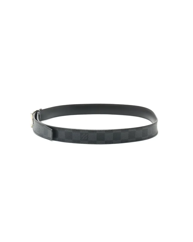 Damier Graphite LV Belt, Size 100 in Grey Canvas from A Retro Tale, photo 2 of 6