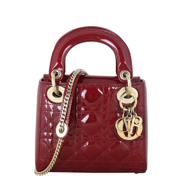 Lady Dior Mini Patent in Patent leather from Luxe.It.Fwd