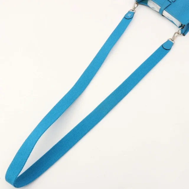 Hermès Evelyne TPM, 2017, Bleu Zanzibar in Blue Clemence leather from VINTAGE QOO TOKYO, photo 12 of 15