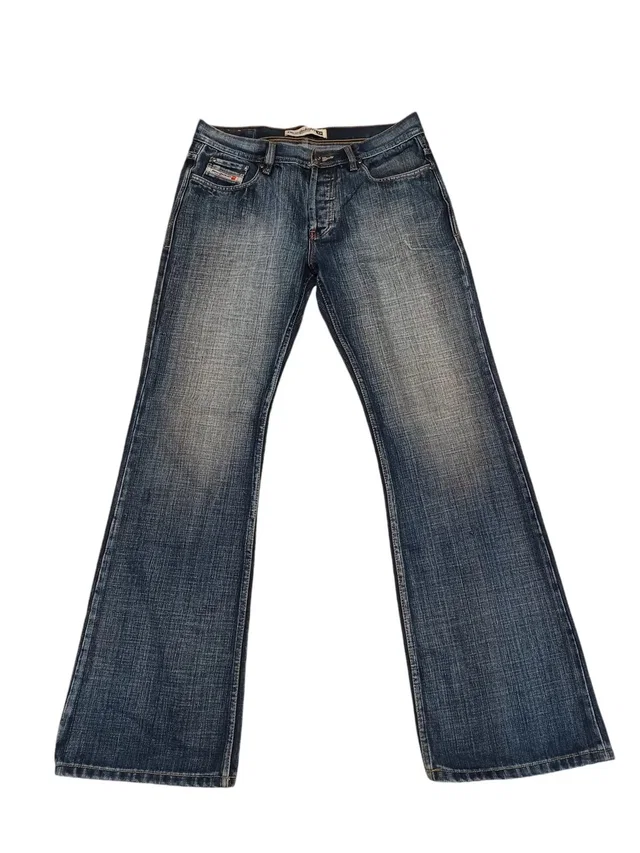 Diesel Vintage Avantgarde Flared Jeans Denim 34 Size in blue Denim from Grailed